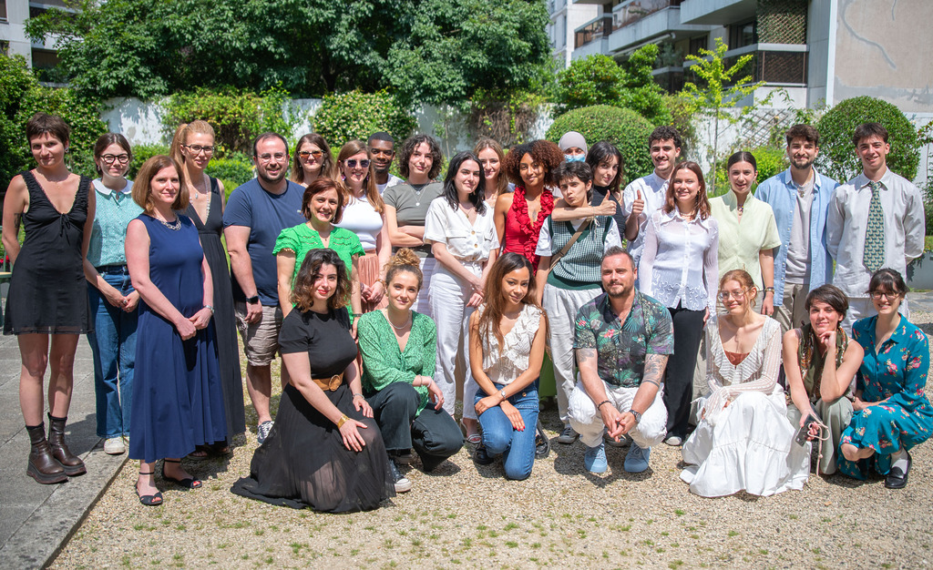 La promotion du master Marque avec les enseignants chercheurs du CELSA.